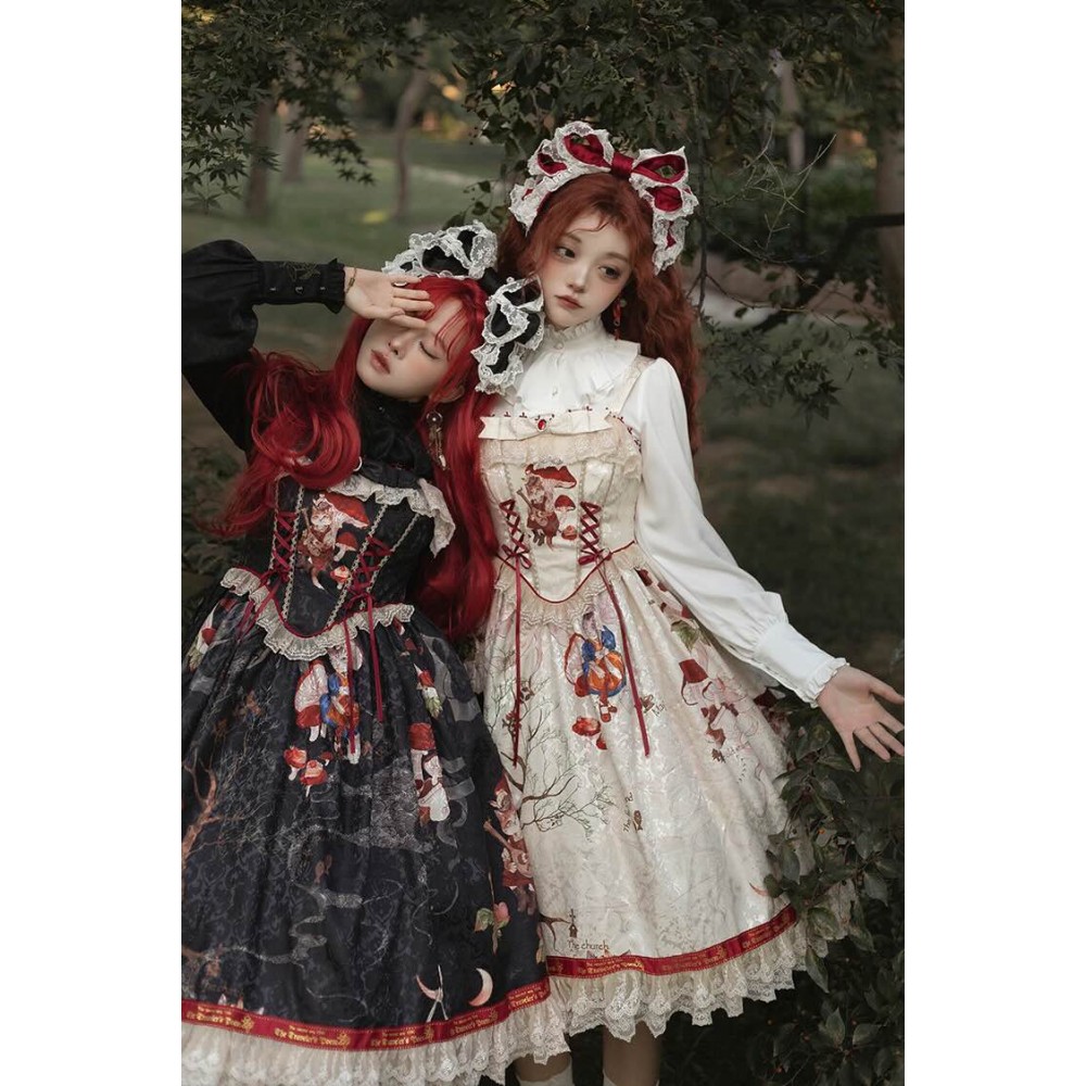 Cat Traveler Gothic / Classic Lolita Dress JSK By Lolitime (LT07)